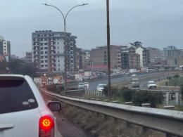 File image of a huge traffic along Thika Road.